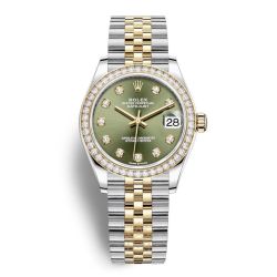 Rolex Datejust 31мм Stainless Steel Yellow Gold Diamond Olive - Diamond Jubilee